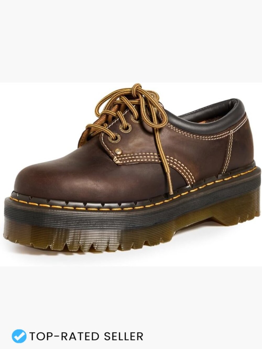 Octopus The Cat Y2K Platform Oxfords Chunky Lace Up Shoes Crazy Horse Style